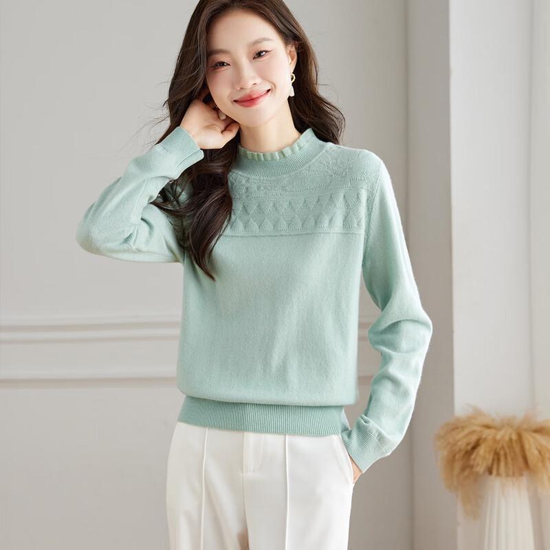 

Srcr Women s 100% Wool Thick Knit Sweater L