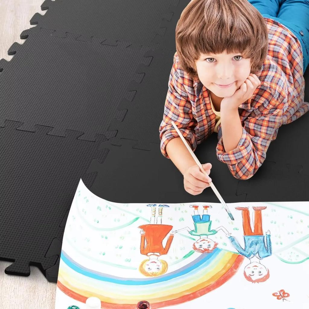 Baby Play Mat Child Safe Playmat Interlocking Puzzle Tile Exercise Mat Foam Floor Tiles for Baby Protective 30*30*1CM