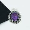 Natural Amethyst Gemstone Silver Pendant In 925 Sterling Silver- Handmade Design, Everyday Wear Jewelry, Unique Pendant Birthday Gifts