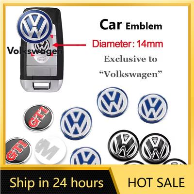 2026 Neu Für VOLKSWAGEN VW 14mm Auto Schlüssel Emblem Aufkleber Fernbedienung Schlüssel Logo Für Volkswagen VW Golf GTI Passat Tiguan Arteon Touar