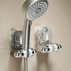 Suction Cup Shower Head Holder Butterfly Shape Showerhead Hooks Adjustable Shower Head Attachment Non-Punching Shower Wand