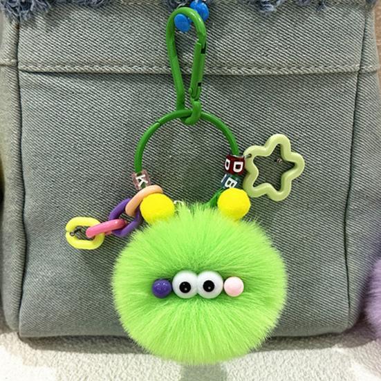 Keychain Cartoon Plush Doll Charm Decorative Key Chain Fine Craftsmanship Key Holder Backpack Key