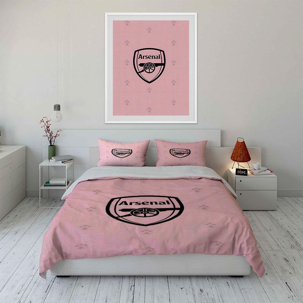 Logo et canon d'Arsenal. Ensembles de literie Ensembles de housses de couette Housses de couette Taies d'oreiller(1* Housse de couette 2* Taies d'oreiller sans couette)