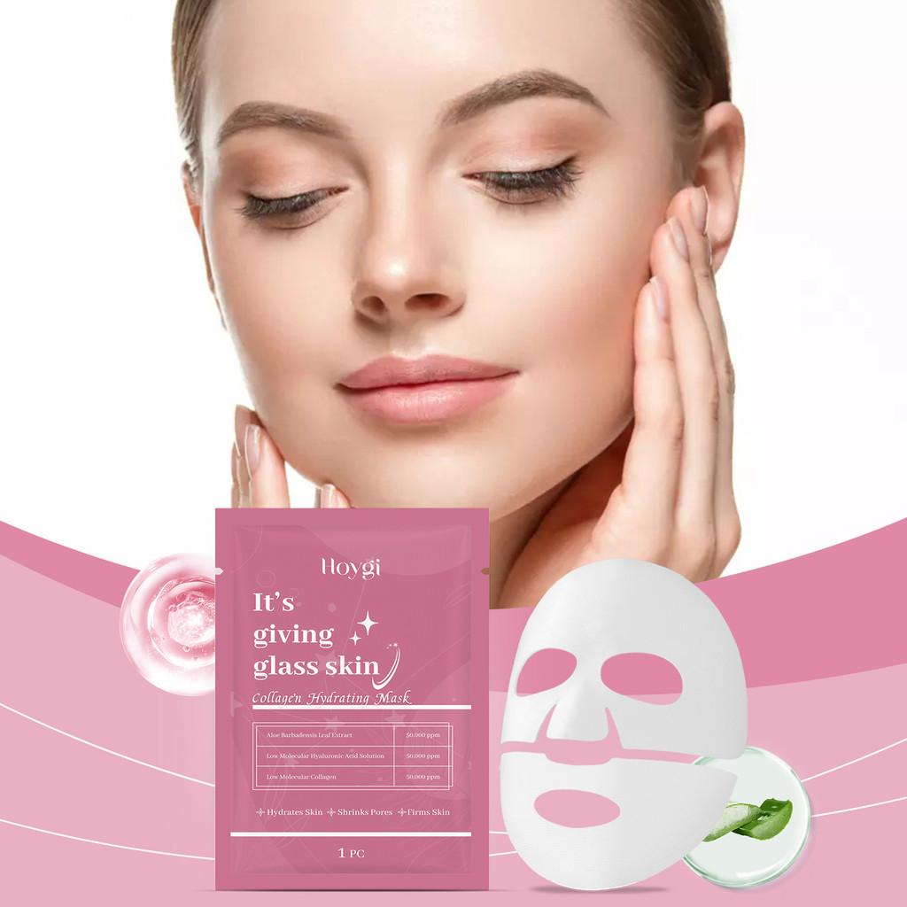 Hoygi Collagen Hydrating Face Mask For Smooth Glowing Skin Nourishing Beauty Care
