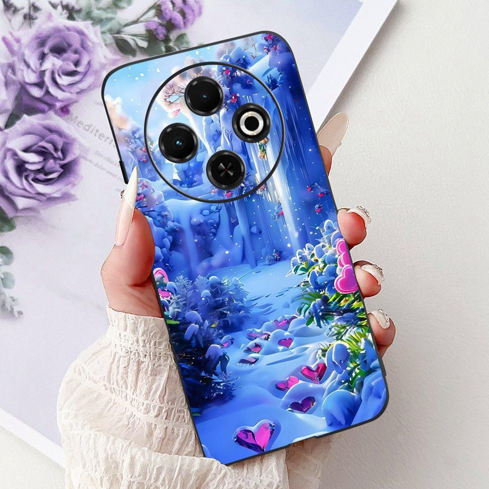 For Tecno Spark 30C 4G kl5 kl5n 5G KL8H Back Cover For Tecno Spark 30C Case Fashion Luxury Silicone Cute Cat Shockproof Painted