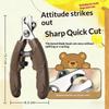 Stainless Steel Pet Nail Clippers Sharp Blade Anti Slip Handle For Grooming Cats Dogs Small Pets