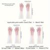 Household Housework Dishwashing Gloves Women's Kitchen Rubber Waterproof Washing Gloves Rubber Durable Thickened Wear-resistant Cleaning Extended