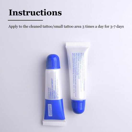 10 Stück Tattoo-Reparaturcreme Narbenhemmend Hautfreundlich Lichtecht AD Tattoo Permanent Make-up Aftercare-Gel für Augenbrauen