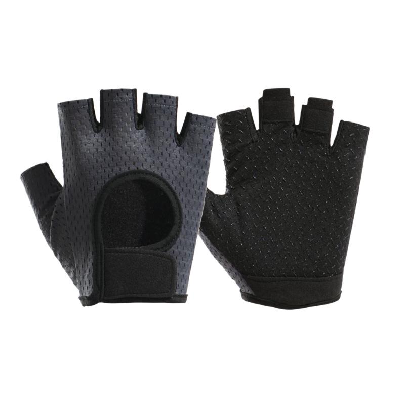 

Дышащие противоскользящие велосипедные перчатки с открытыми пальцами для фитнеса на открытом воздухе Large