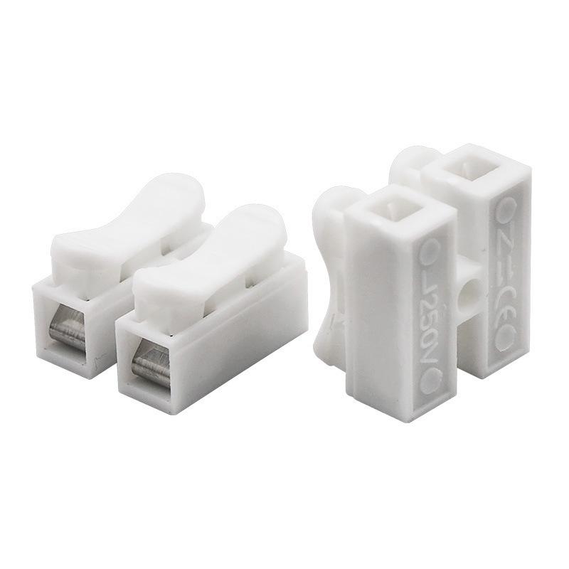 Self-Locking Quick Wire Connector for LED Ceiling Light, 2-Position Push-Type, 0.2-2.5mm Terminal Block