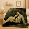 3D Twilight Saga Bella Edward Vampire Movie Flannel Blanket,Ultra Soft Warm Plush Throw for Home Bedroom Bed Sofa Cover Camping