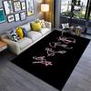Black Pink Domination carpet Suitable for all seasons floor mats Fashion Office chair cushion Art