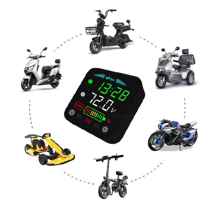 DC9-100V Battery Capacity Voltmeter Tester Battery Capacity Indicator for Motorcycle Lead-acid Lithium LiFe Battery