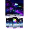 10/14/18 in 1 Led Car Ambient Lights 213 64 Color RGB Symphony Streamer Bluetooth Rainbow Acrylic Strips Atmosphere Lamp Kit 12V