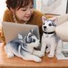 25 30Cm Simulation Husky Dog Plush Toy Wolf Soft Stuffed Animal Cute Plush Kawaii Children Doll Fluffy Birthday Gift Child Boy