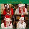Festive Santa Claus Hat With Reindeer Headpiece Christmas Gift Wholesale