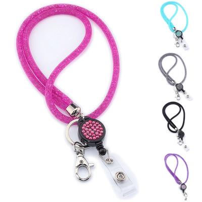Holder Key Chain Retractable Badge Nurse Doctor Necklace Strap Hanging Rope Lanyard ID Badge Holder
