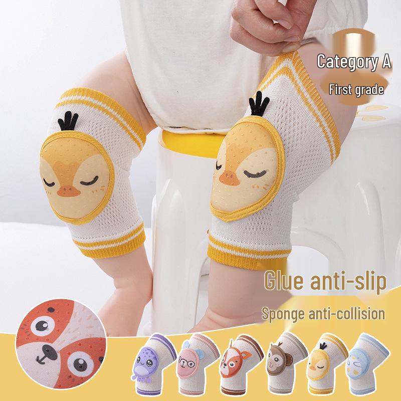 

Non-Slip Baby Crawling Knee Pads - Lightweight Protective Sleeves for Spring & Summer One Size (Leg Circumference 14-28cm) For 0-4 Years