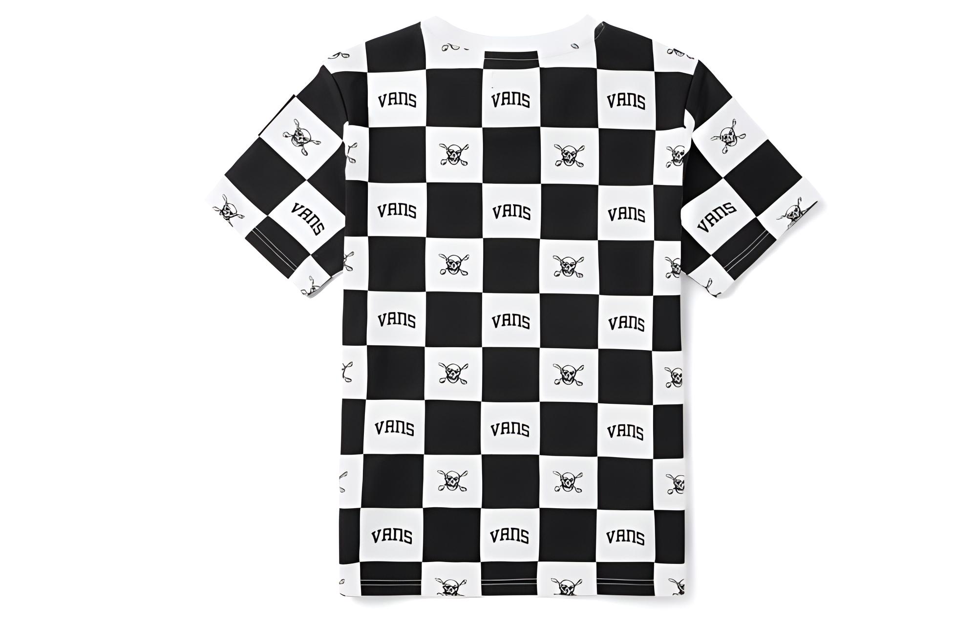 Футболка Vans Унисекс Черно-белая Клетка VN0A54JUZ79 L
