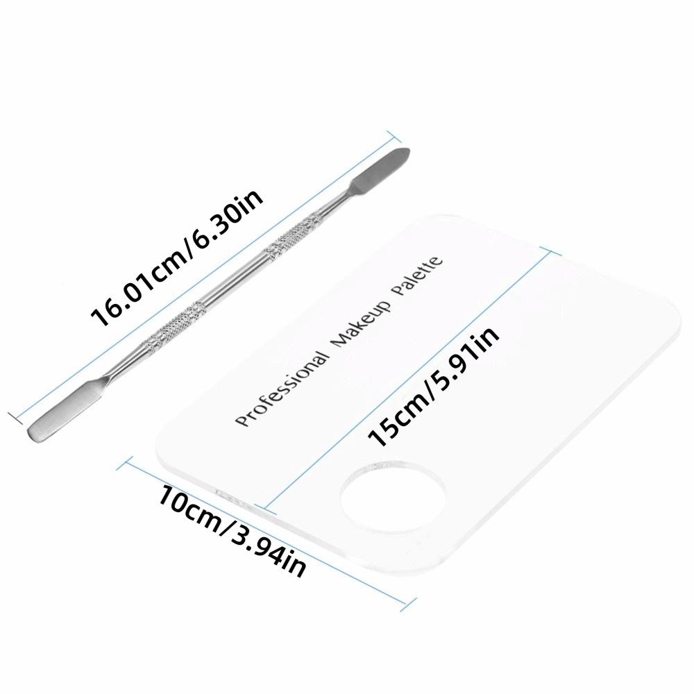 Metal Foundation Makeup Mixing Palette Stainless Steel Palette For Pigment Blending