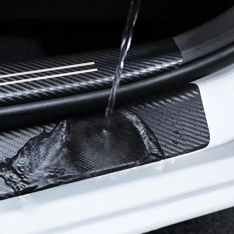 1/4/5Pcs Car Door Sill Scuff Plate Decor Carbon Fiber Stickers For Lexus Fsport UX RX350 RX450h LX600 NX300h GX460 IS300h IS250