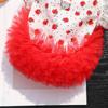 Flutter Sleeves Cat Tutu Skirt Rose Pattern Puppy Floral Vest Cat Cake Skirt  Bichon Frise Dog