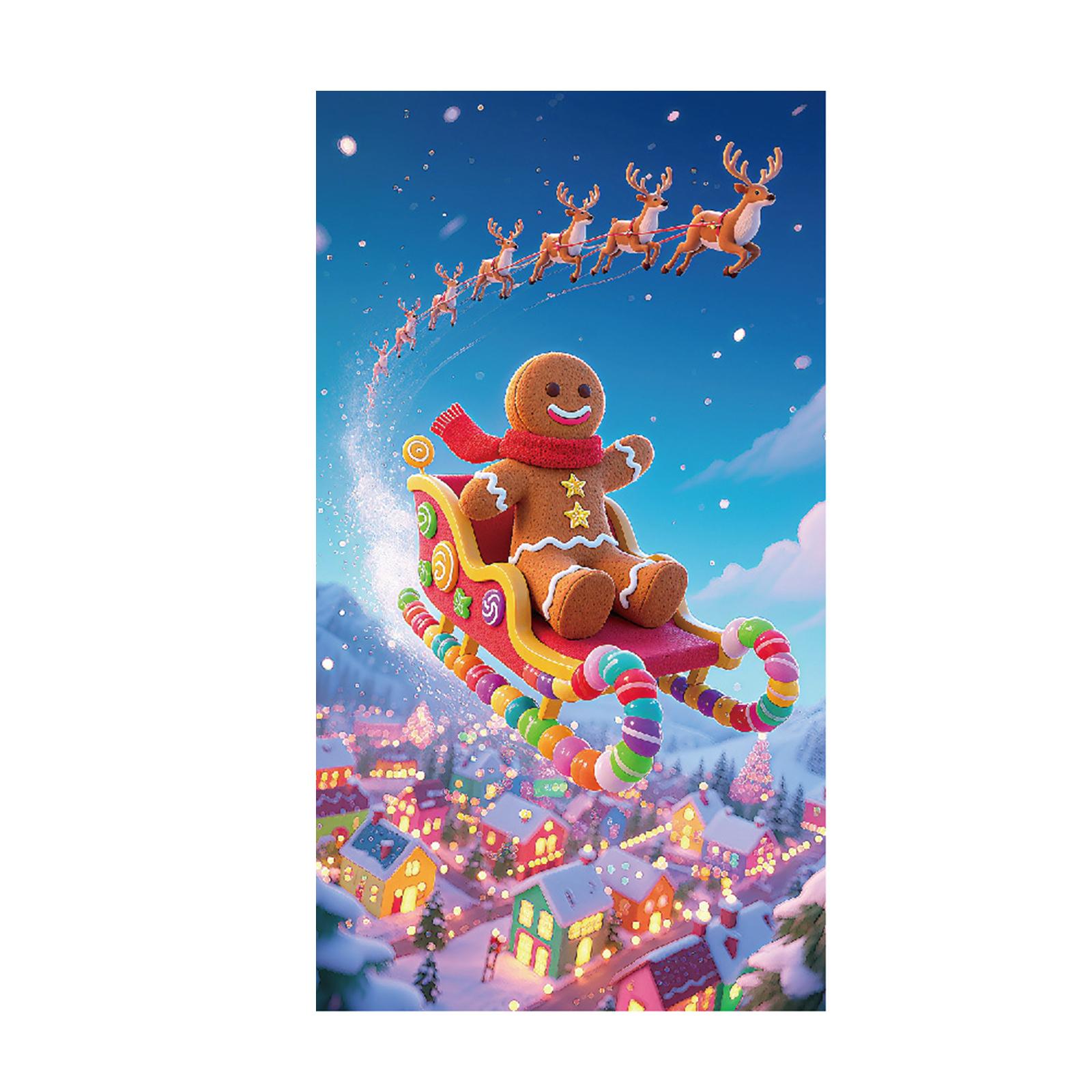 

Рождественский дверной занавес фон украшение двери One Size