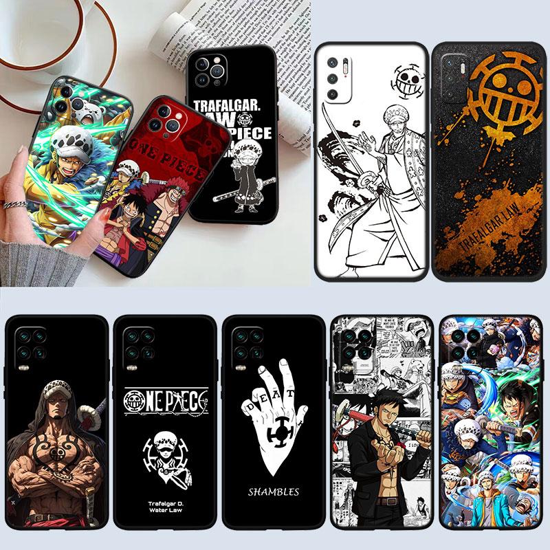 TR27 One Piece Law New High-End Shell Phone Case for Redmi Note 8 9 Pro Max 9S 9T 9C NFC 8T 8A 10A A4