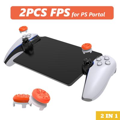 2 joysticks de alto rendimiento FPS para Playstation Portal, PS Portal, PS5, accesorios analógicos, agarres de pulgar de joystick de gran altura.