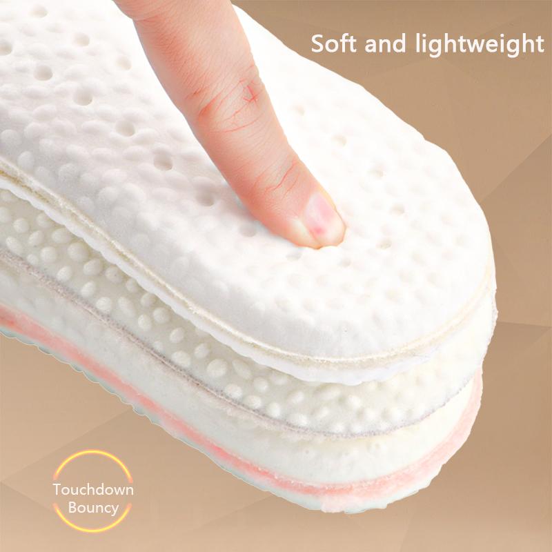 1Pair Winter Warm Shoes Insole Wool Insoles Men Wonen Sneakers Boots Shock absorbing Shoe Sole Heating Non Slip Shoe Pads