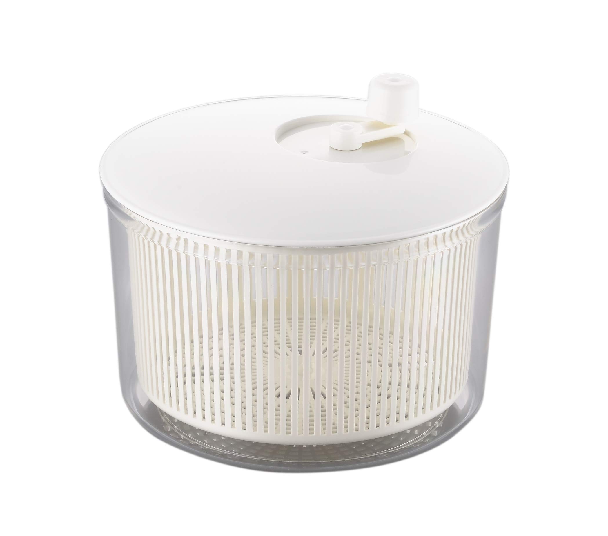 

Yoshikawa Vegetable Drainer, Salad Spinner, Crunchy Salad, Big (260mm Diameter x 225mm Height), Made in Japan, Gift Wrapping Available, SP1195