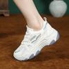 Fashion Fashion Sneakers for Womens Shoes Mesh Breathable Pacthwork Lace-up Low-top Non-slip Thick Bottom Running Shoe Zapatillas