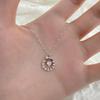 Exquisite Bow Knot Love Ring Necklace, Sweet, Light Luxury, and High Grade Collar Chain for Women