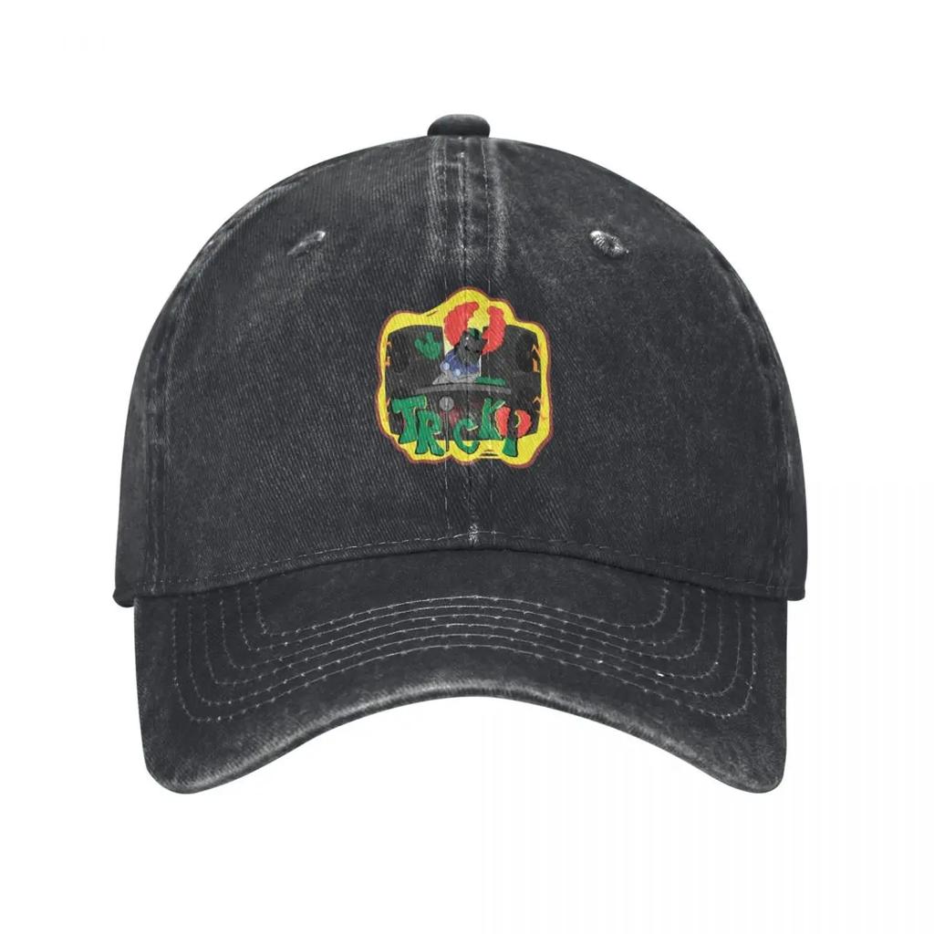 Tricky fnf mod character graffiti Baseball Cap sailor cap for Unisex Hip Hop western Hat Boy Child Womens
