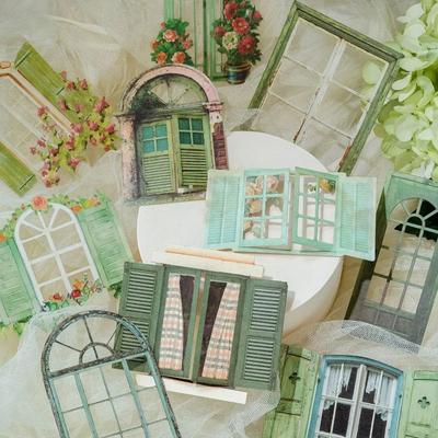 10 ks/balení Kreativní samolepka na okno s dutým vzorem Ozdobný papír Scrapbooking Příručka Koláž Estetické DIY Řemeslné potřeby