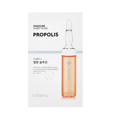 Mascure Sheet Mask Propolis Nutričný roztok 28ml * 10 listov
