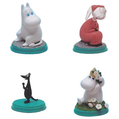 SZTUKA W KIESZENI MOOMIN Sztuka w Kieszeni Moomin x Komplet 4 Zabawek Kapsułkowych Gachapon Tom 1