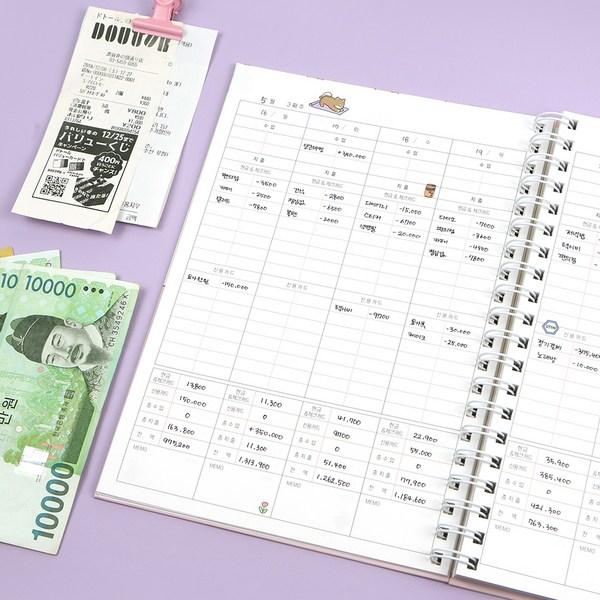 Pinkfoot 10000 Bori Living Room Wise Consumer Life Household Account Book, Pink, 1 Piece