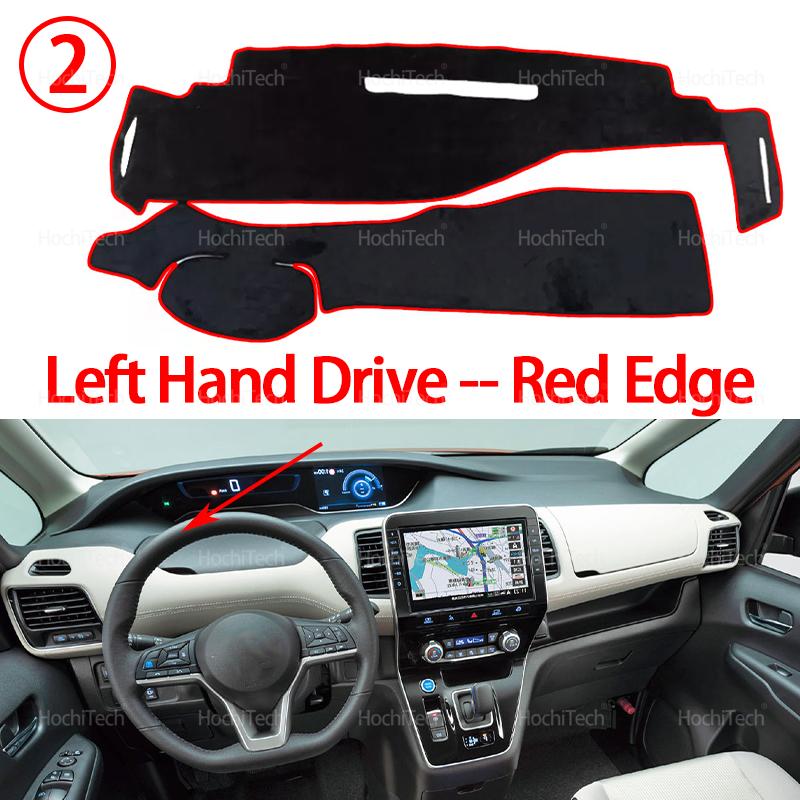 Dashboard Sun Shade Cover Mat Pad Anti-UV Non-Slip Carpet for Nissan Serena Suzuki Landy C27 5th 2016-2022 2024-Present
