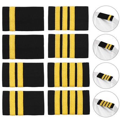 1 Paar Piloten-Epauletten, Schulterklappen, traditionelle professionelle Piloten-Fliegeruniform, Epaulette