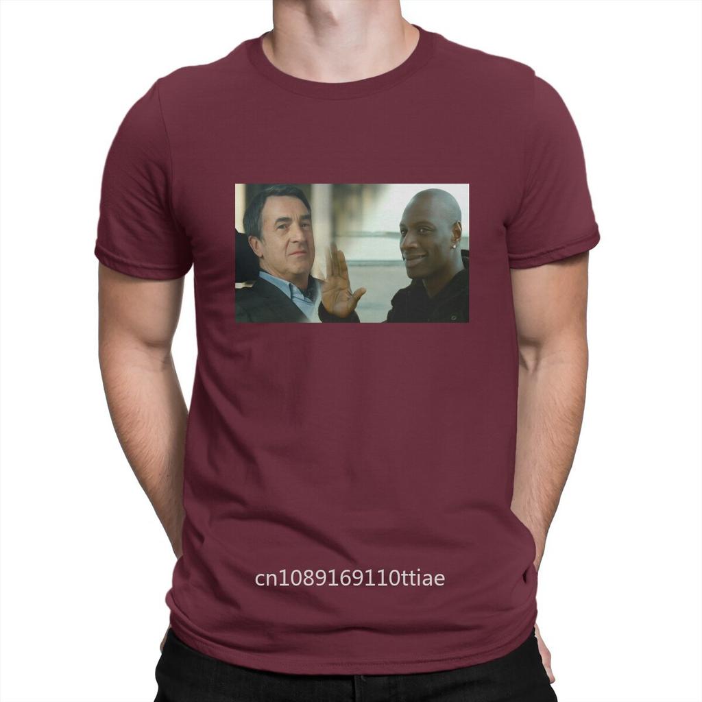 Popular Comedy Movies T-Shirt Men Intouchables Novelty Pure Cotton Tees Crewneck Short Sleeve T Shirt Graphic Printed Clothing