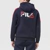 Fila Athletics Logo Embroidered Color Block Sports Hoodie Men Hoodies Royal-Blue A11M143213F-NV