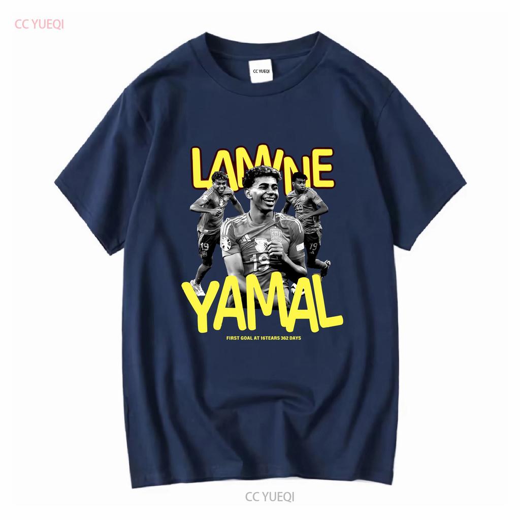 Lamine Yamal First goal at 16 Years 362 Days Old T Shirt vintage Washed Stylish Soft streetwear Unisex homme
