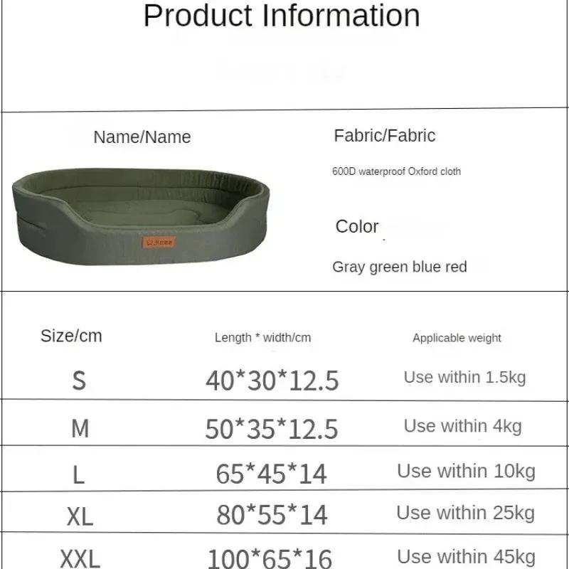 Cama Sofá Impermeable y Antiácaros para Perros y Gatos Pequeños, Medianos, Grandes, Esterilla Resistente a Mordeduras, Camas para Dormir para Mascotas Resistentes al Desgaste