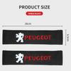 Fashion Car styling Car Seat Belt Covers Cotton Shoulder Pads For Peugeot 206 208 306 307 308 508 106 107 108 2008 3008 5008 207