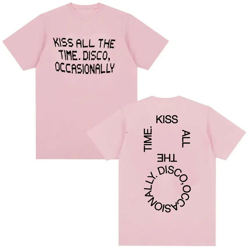Harry Styles Kiss All the Time Disco Occasionally 2026 Tour Graphic TShirt Unisex Crew Neck Fashion Cotton Short Sleeve TShirt