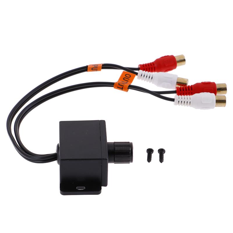 Bil Hjem Lydforsterker Bass Rca Gain Nivå Volumkontrollknapp