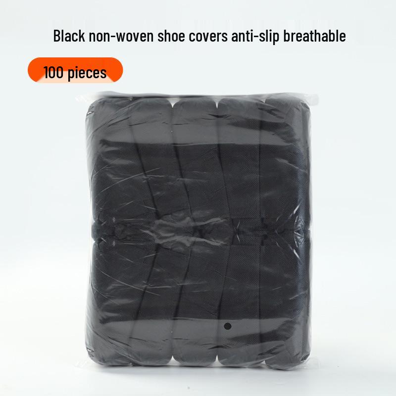 Plus Size Durable Non-Woven Indoor Shoe Covers for Adults and Children - Dustproof and Thickened