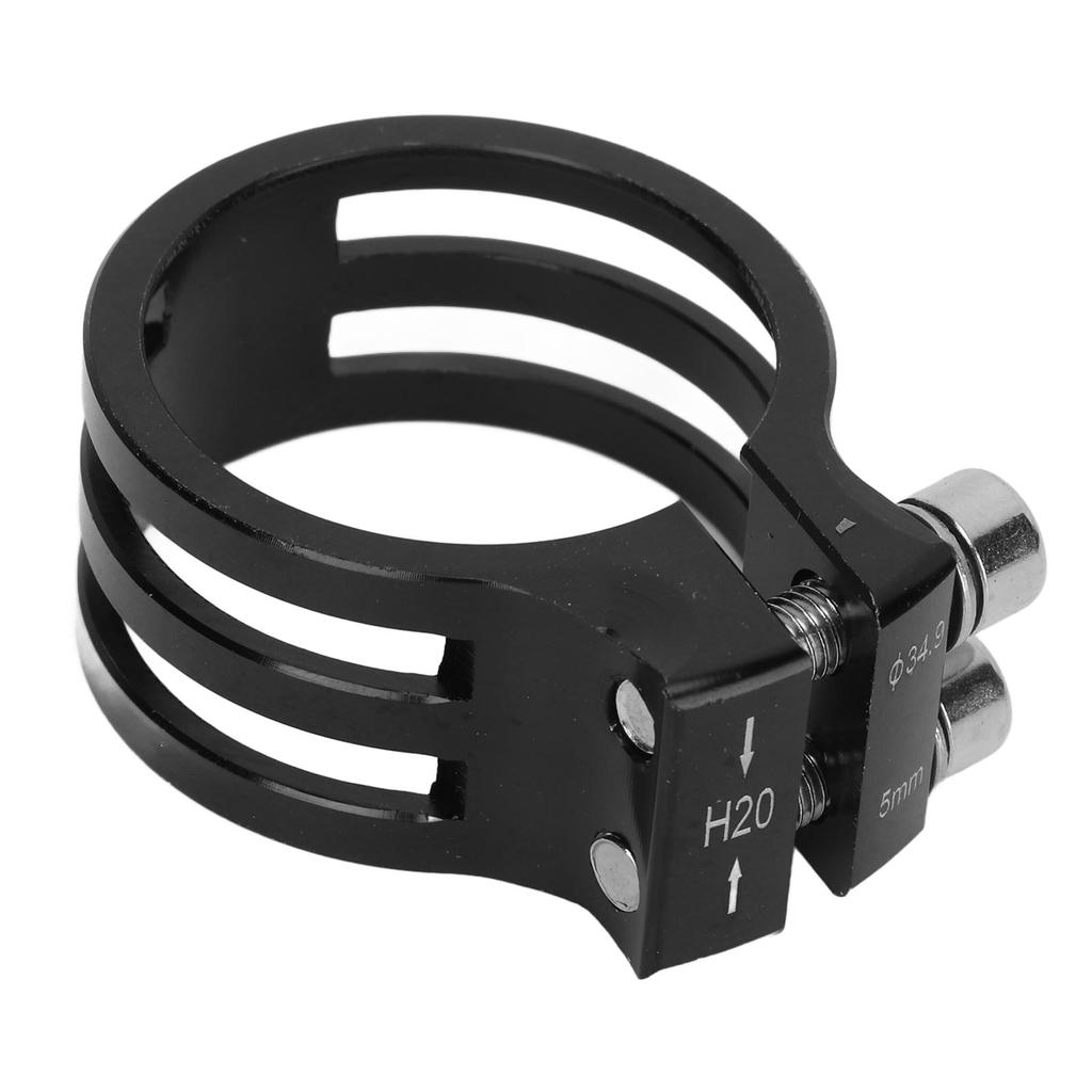 Bike Seat Post Clamp Aluminum Alloy Quick Release 34.9mm Carbon Fiber Bike Seat Clamp for MTB Bike