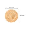 10Pcs Miniature Straw Hats Hand-Knitted Small Straw Caps for DIY Crafts Party Supplies Woven Hats Hat Cap